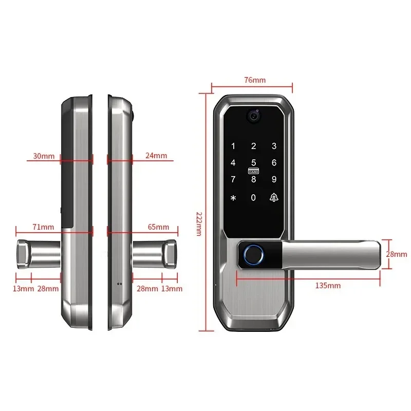 Tuya WiFi Smart Door Lock With - Smart Home Door Lock recension och pris