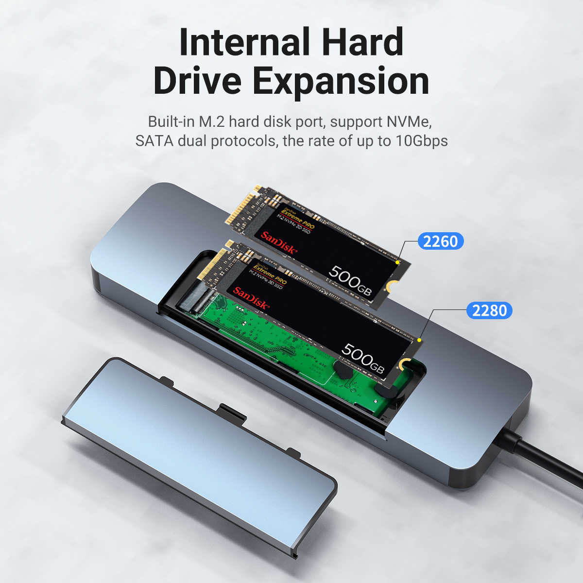 8 in 1 USB C HUB with M2 SSD C - Smart Home Hub 2 recension och pris