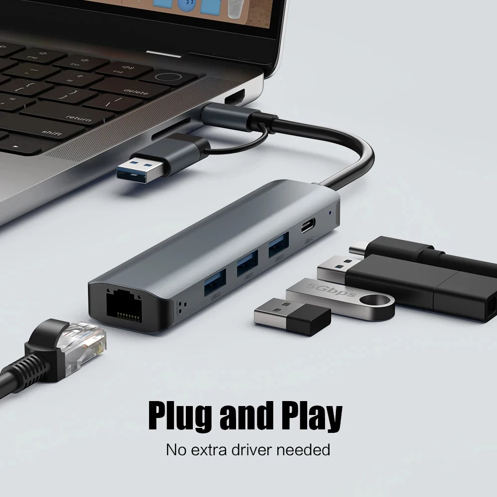 5-in-2 USB C HUB with Gigabit  - Smart Home Hub 2 recension och pris