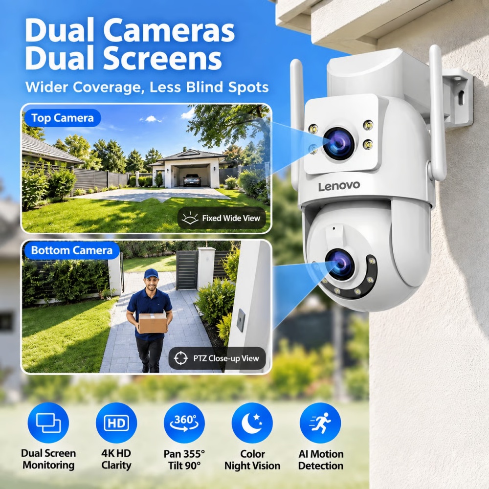 Lenovo 8MP HD Outdoor Security - Smart Home Camera Ezviz recension och pris